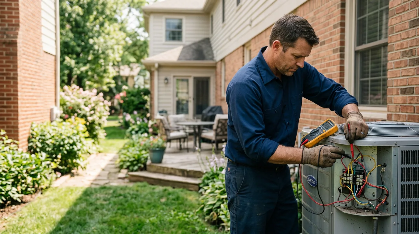 HVAC technician working near Middle Amana, IA